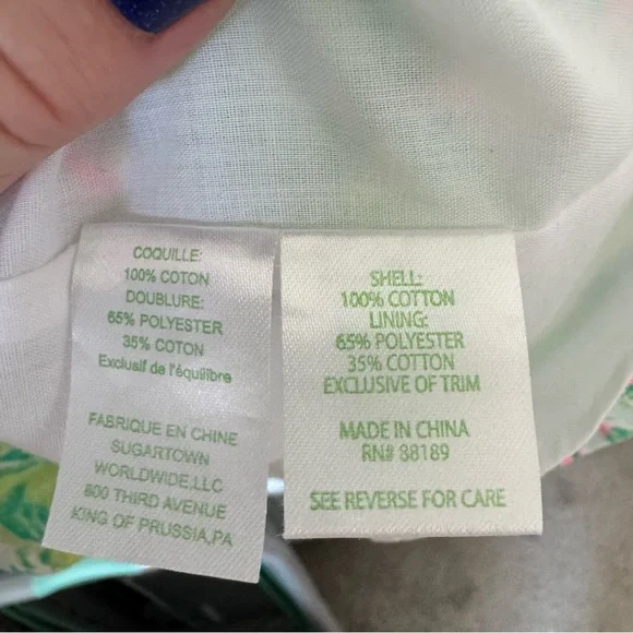 Lilly Pulitzer Mini Mila Shift Dress in Seasalt Blue on Parade Girls’ Size 12 - Picture 12 of 13